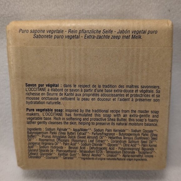 L'Occitane France Shea Milk Butter Extra Gentle Soap Milk 3.5 oz New & Sealed - Picture 2 of 9